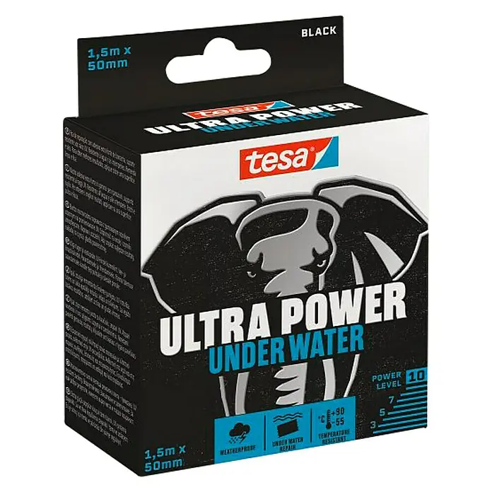 Tesa Cinta adhesiva Ultra Power Underwater - 1,5 m x 50 mm - Vista angular