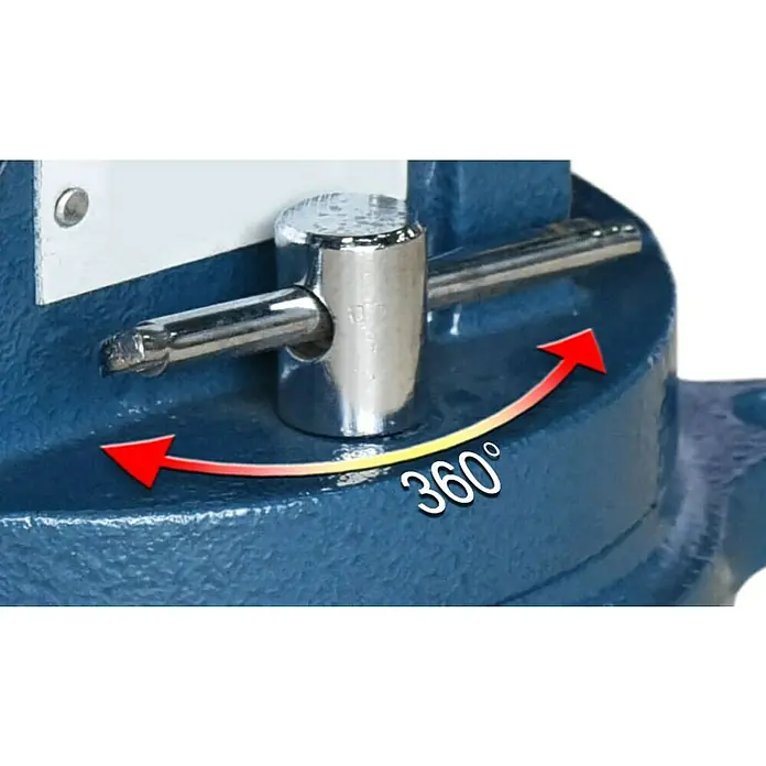 Schraubstock - 125 mm, 360° drehbar, Metall - Detailaufnahme