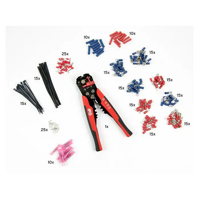 Alpha Tools Set de herramientas de crimpado - 20 cm - Vista angular