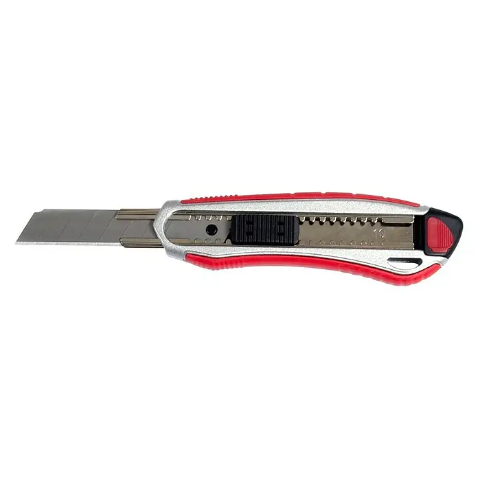 Wisent Cuttermesser - 101 -tlg., Klingenbreite: 18 mm, Silber/Rot - Vorderansicht