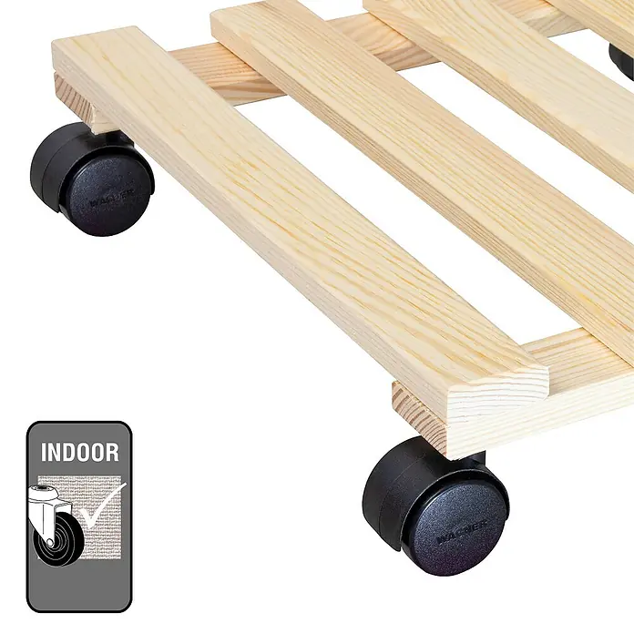 Gardol Pflanzenroller Basic - 35 x 35 cm, Max. Belastung: 100 kg, Kiefer - Anwendungsbeispiel