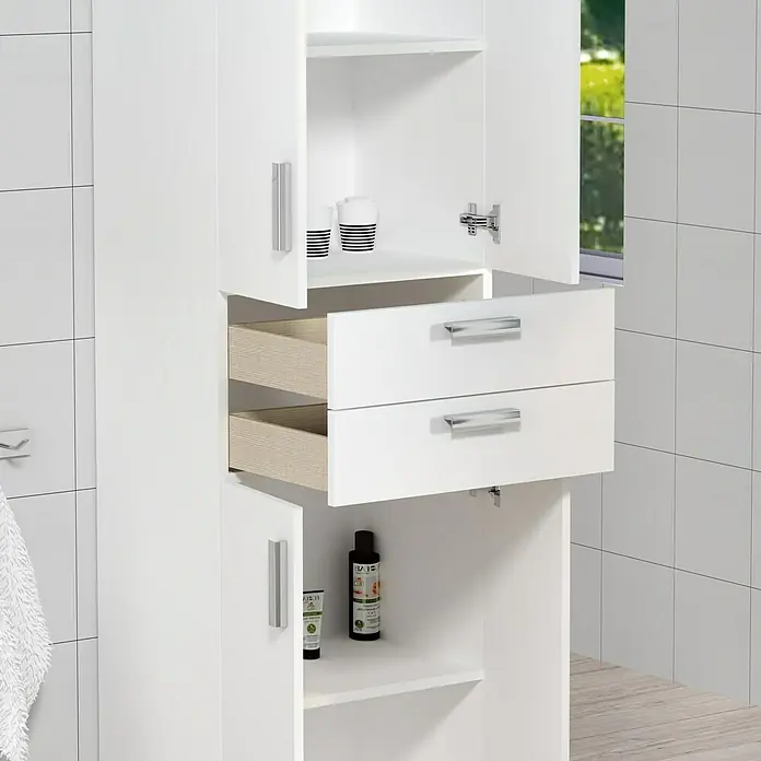 Columna Limón - 37 x 54 x 181 cm, Blanco - Foto ambiente