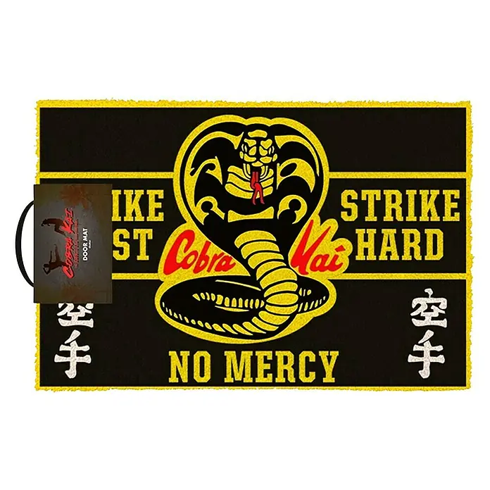 Felpudo de coco Cobra Kay no mercy - Multicolor, 60 x 40 cm - Vista frontal