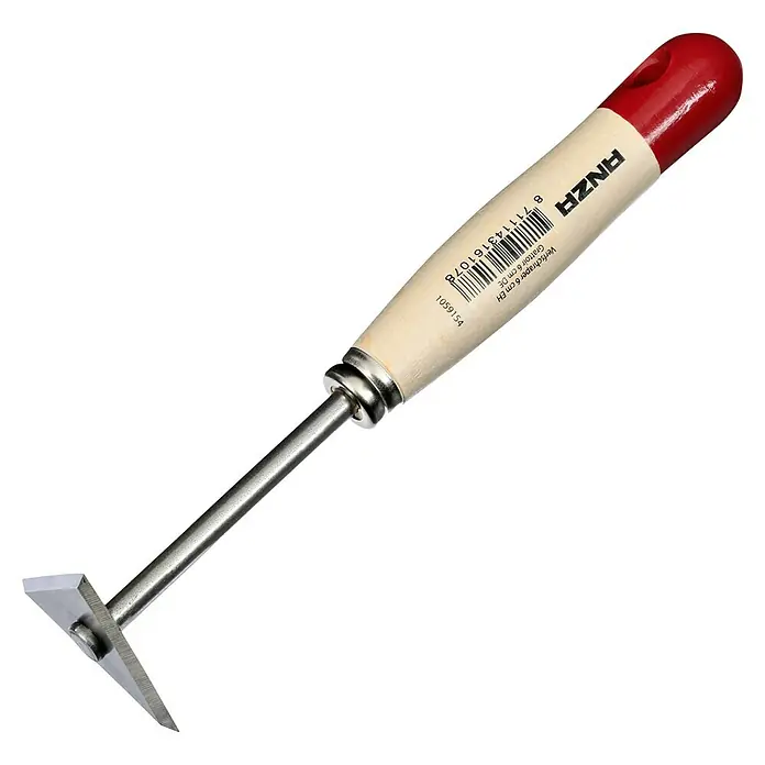 Anza Verfschraper - Staal, Breedte: 6 cm - Diagonaal zicht