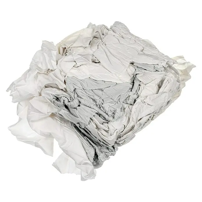 Poetsdoeken Tricot - 1 kg, Wit - Diagonaal zicht