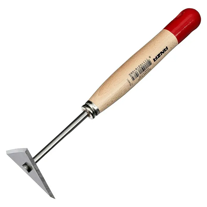 Anza Verfschraper - Staal, Breedte: 8 cm - Diagonaal zicht