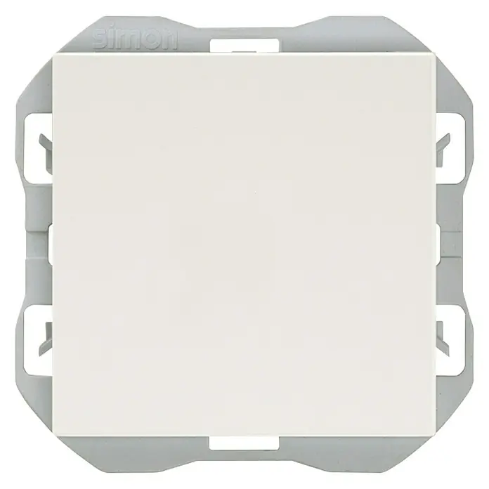 Simon 270 Tapa ciega - Blanco, Plástico, En pared - Vista frontal