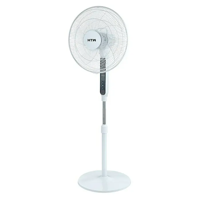 HTW Ventilador de pie SF4035 - Blanco, Diámetro: 44,7 cm, 35 W, Altura: 130 cm, 42 m³/min - Vista angular