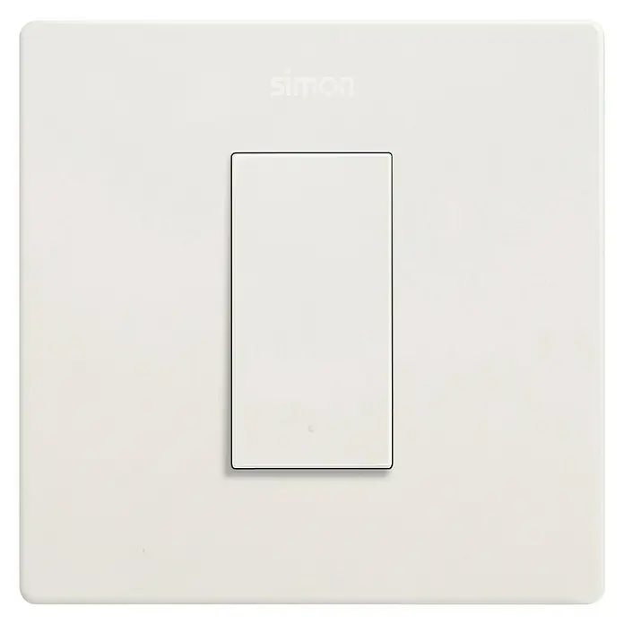 Simon 270 Conmutador Kit - Blanco, 10 AX, En pared - Vista frontal