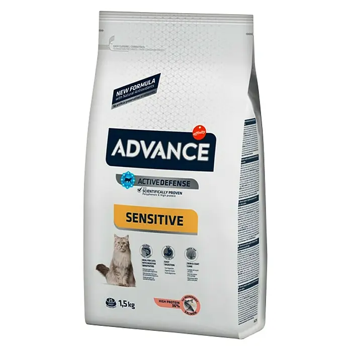 Affinity Advance Pienso seco para gatos - 1,5 kg, 1 años - 10 años, Salmón y arroz - Vista angular