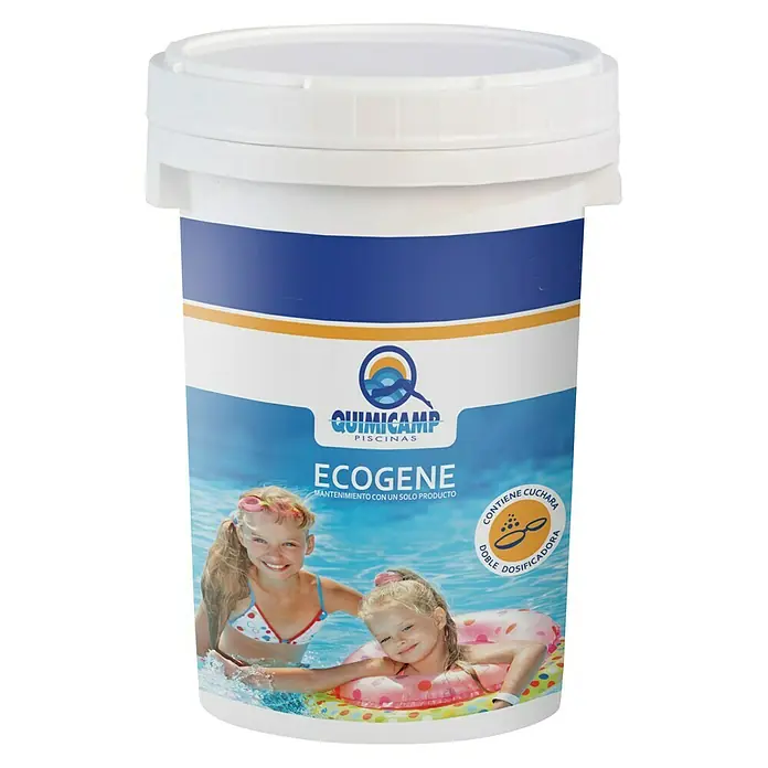 Quimicamp Tratamiento del agua en piscinas desmontables - 1 kg - Vista frontal
