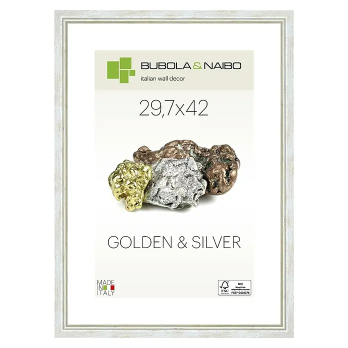 Bilderrahmen Marisa 6280 - Silber, 29,7 x 42 cm / DIN A3, Holz - Vorderansicht