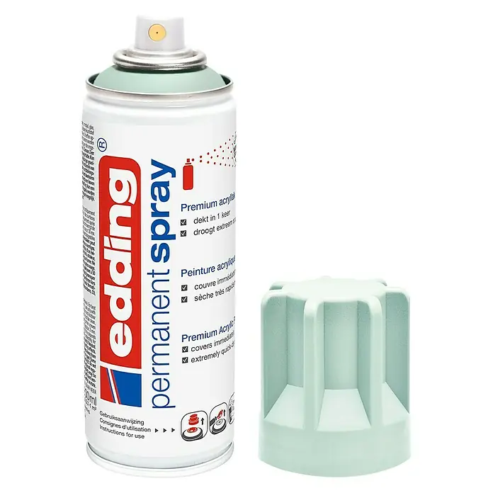 Edding Acrylspuitlak - Zacht mint Mat, 200 ml - Vooraanzicht