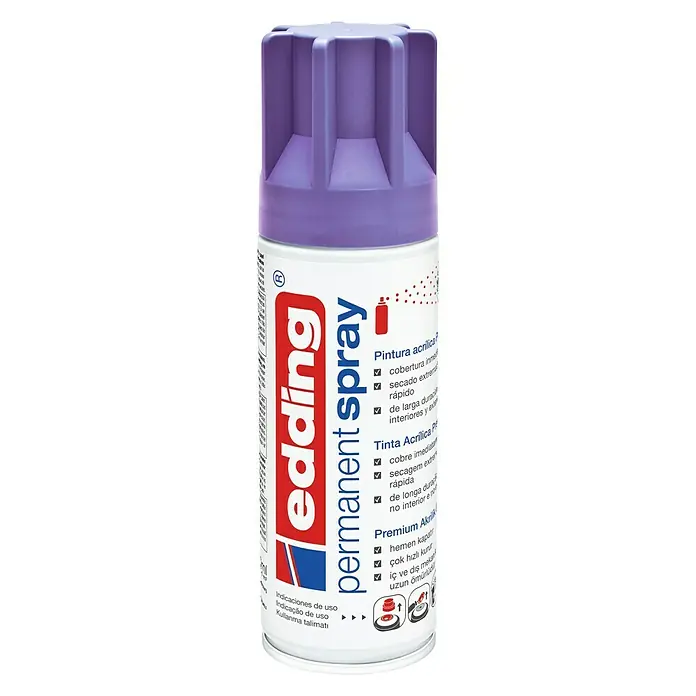 Edding Acrylspuitlak - Lila Mat, 200 ml - Vooraanzicht