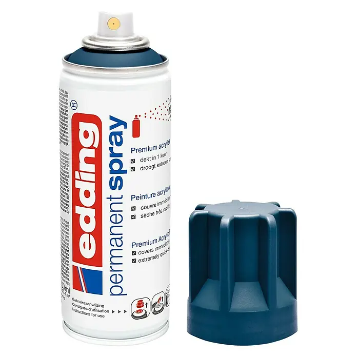 Edding Acrylspuitlak - Elegant nachtblauw Mat, 200 ml - Vooraanzicht