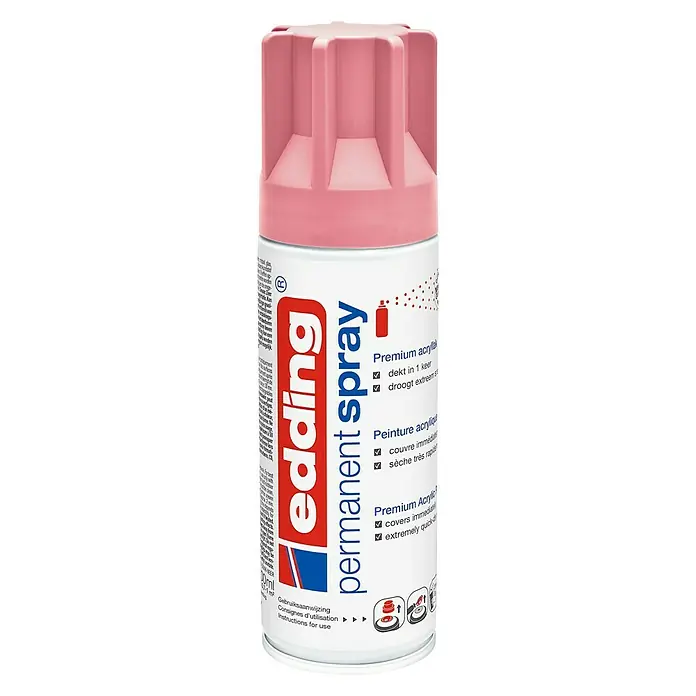 Edding Acrylspuitlak - Stijlvol mauve Mat, 200 ml - Vooraanzicht