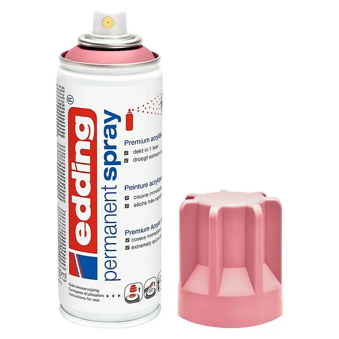 Edding Acrylspuitlak - Stijlvol mauve Mat, 200 ml - Vooraanzicht