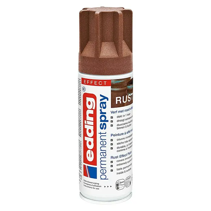 Edding Acrylspuitlak - Roesteffect Mat, 200 ml - Vooraanzicht
