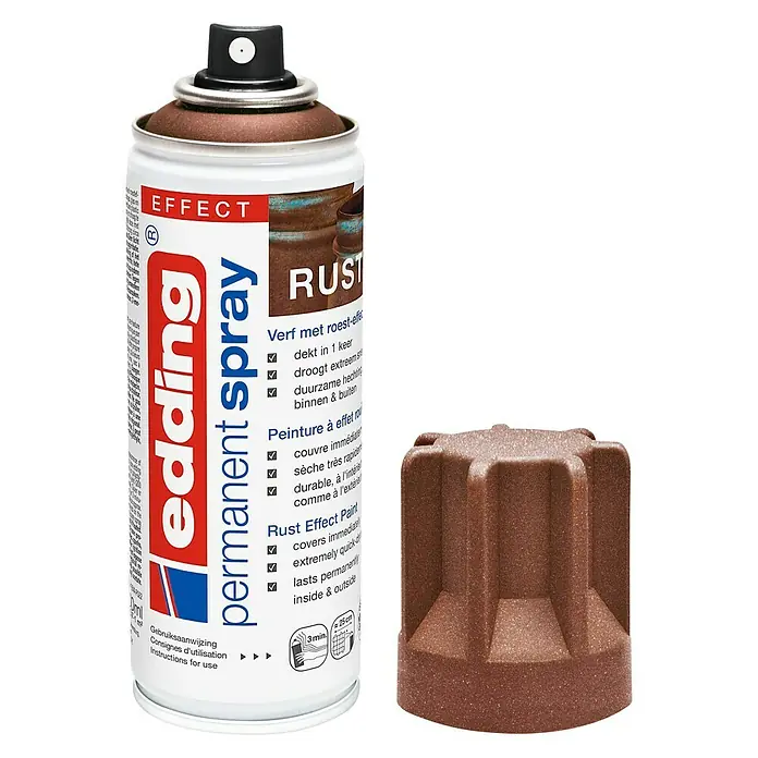 Edding Acrylspuitlak - Roesteffect Mat, 200 ml - Vooraanzicht