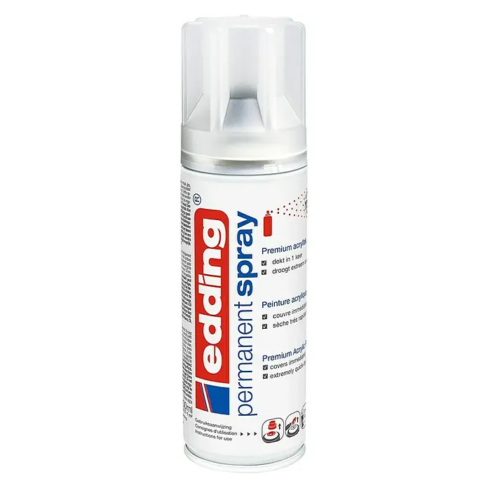 Edding Acrylspuitlak - Blanke lak Mat, 200 ml - Vooraanzicht