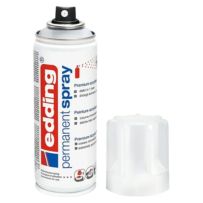 Edding Acrylspuitlak - Blanke lak Mat, 200 ml - Vooraanzicht