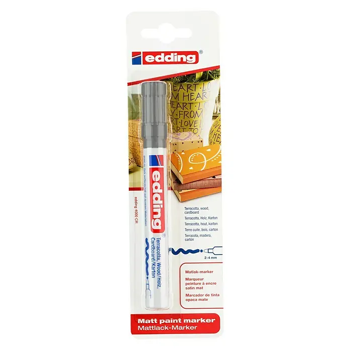 Edding Lakmarker - Zilver, Mat - Vooraanzicht