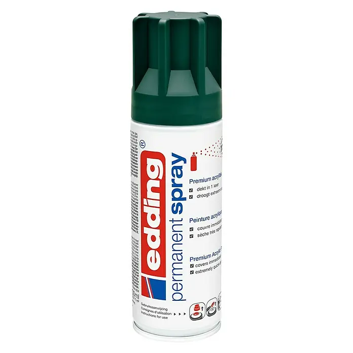 Edding Acrylspuitlak - Mosgroen Mat, 200 ml - Vooraanzicht