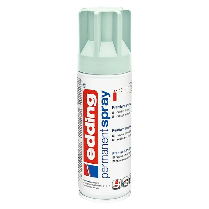 Edding Acrylspuitlak - Zacht mint Mat, 200 ml - Vooraanzicht