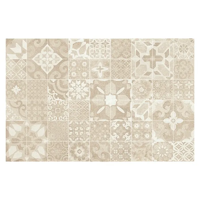 Revestimiento cerámico Energy Patchwork - 30 x 60 cm, Ivory, Efecto cemento - Vista frontal
