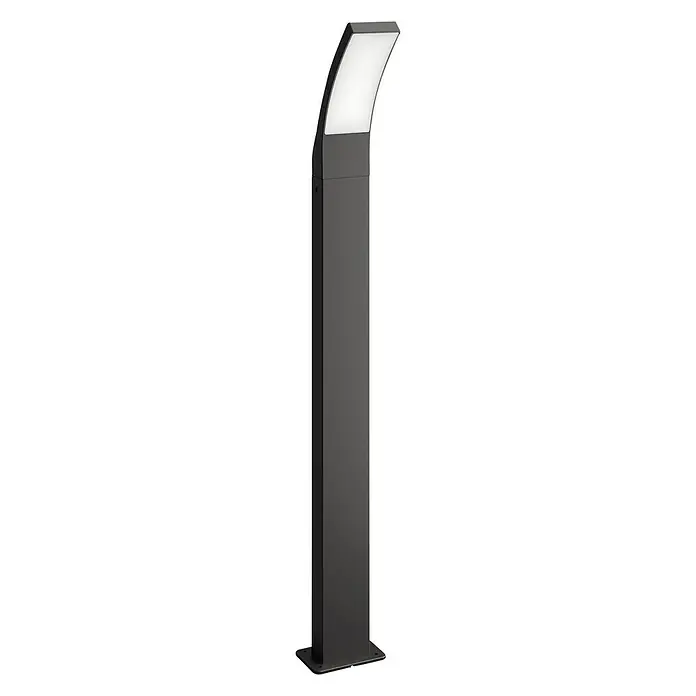Philips Splay Baliza exterior LED - 12 W, L x An x Al: 16 x 8 x 96 cm, Antracita, Blanco frío - Vista angular