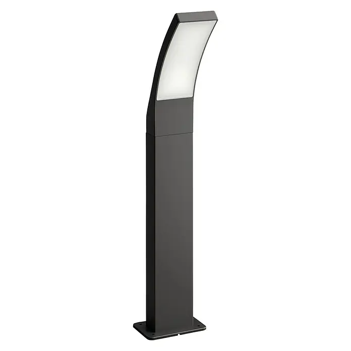 Philips Splay Baliza exterior LED - 12 W, L x An x Al: 16 x 8 x 60 cm, Antracita, Blanco frío - Vista angular