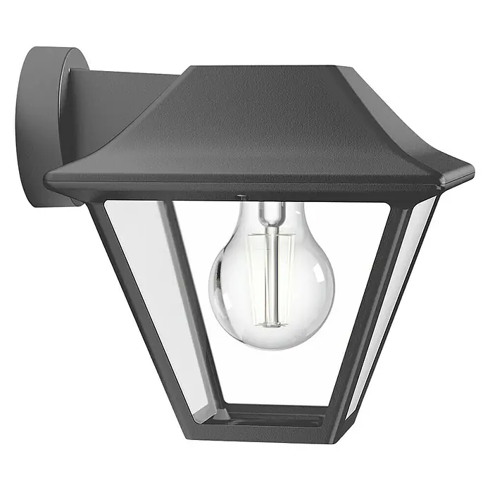 Philips Alpenglow Aplique exterior - 60 W, 17,4 x 30 x 17,9 cm, Antracita, IP44 - Vista angular