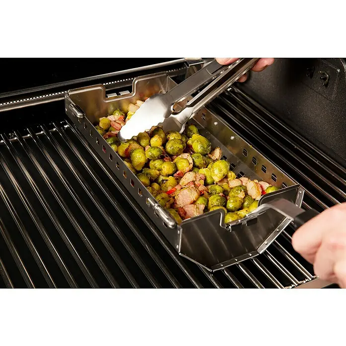 Broil King Košara za ražanj roštilja 2u1 - Plemeniti čelik - Proizvod u upotrebi