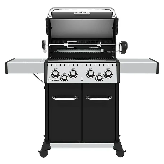 Broil King Plinski roštilj Baron 490 - Broj plamenika: 4, Snaga: 11,4 kW - Pogled sprijeda