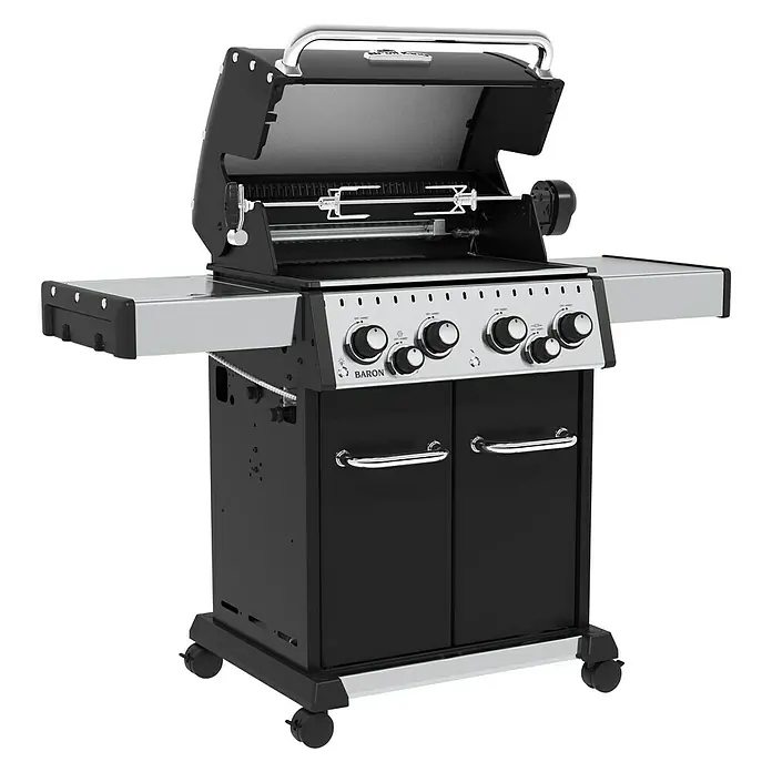Broil King Plinski roštilj Baron 490 - Broj plamenika: 4, Snaga: 11,4 kW - Dijagonalni pogled