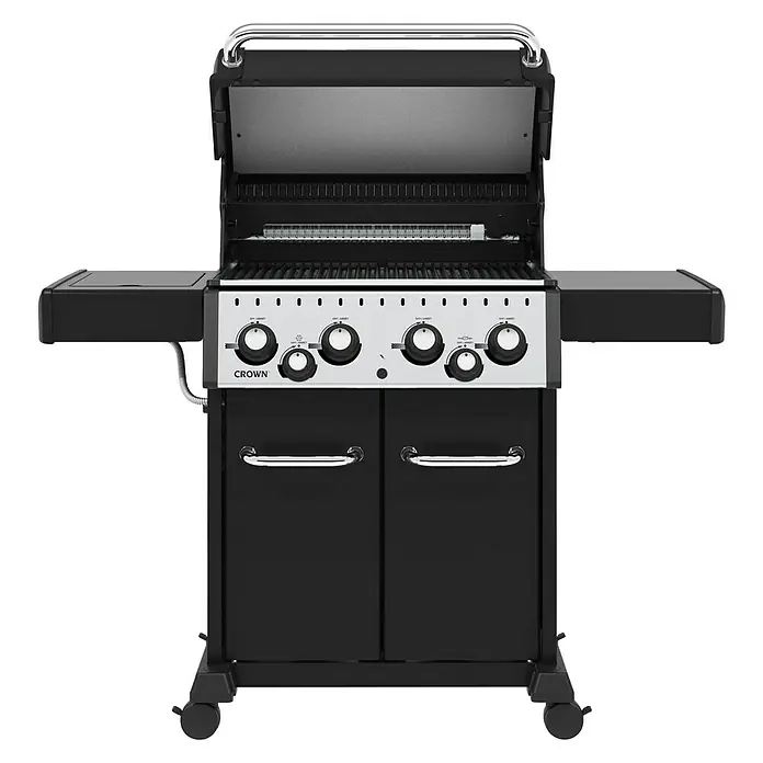 Broil King Plinski roštilj Crown 490 - Broj plamenika: 4, Snaga: 11,4 kW - Pogled sprijeda