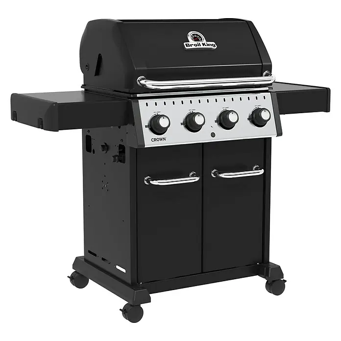 Broil King Plinski roštilj Crown 420 - Broj plamenika: 4, Snaga: 11,4 kW - Dijagonalni pogled