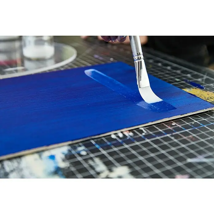 Liquitex Basics Platte kwast Flat - Penseelmaat: 04, Nylonvezel, Hout - Sfeeropname