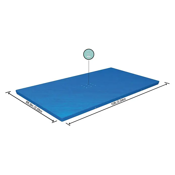 Bestway Afdekzeil voor zwembaden - l x b: 304 x 205 cm, Kunststof - Blauwdruk