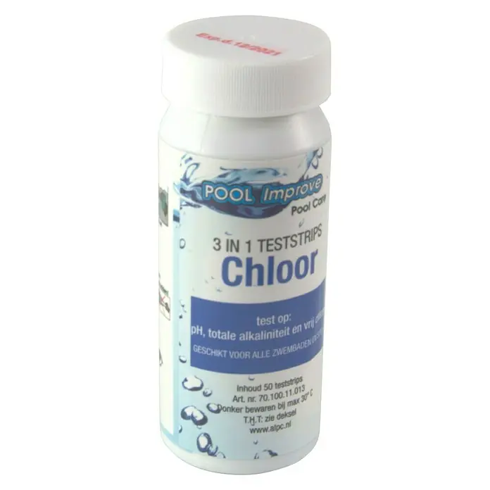 Pool Improve Chloor- en pH-teststrips - Wateranalyse - Vooraanzicht