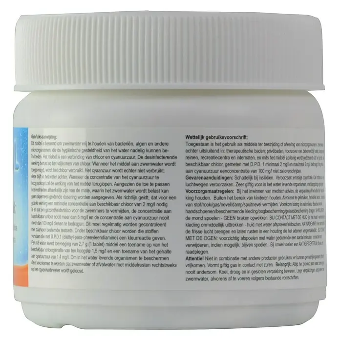 Pool Power Desinfectiemiddel Mini Quick - Tabletten, 500 g - Achteraanzicht