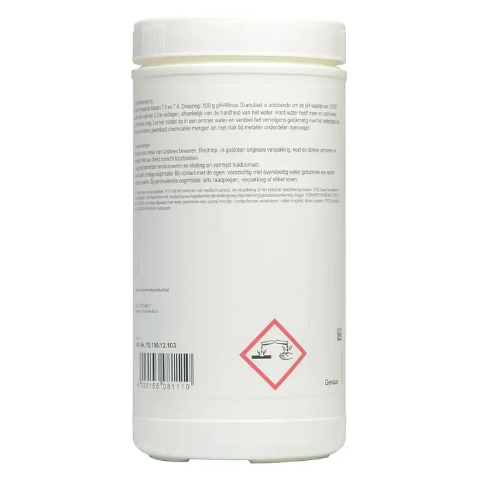 Summer Fun pH-Minus - Granulaat, 1,5 kg - Achteraanzicht