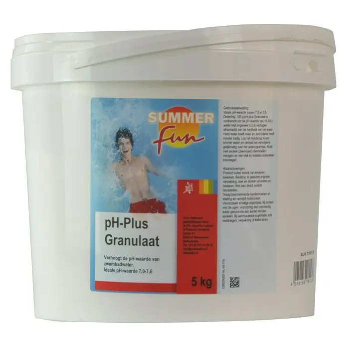 Summer Fun pH-Plus - Granulaat, 5 kg - Vooraanzicht