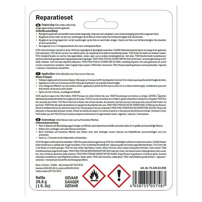 Summer Fun Reparatieset voor onder water - 2 stk. - Achteraanzicht