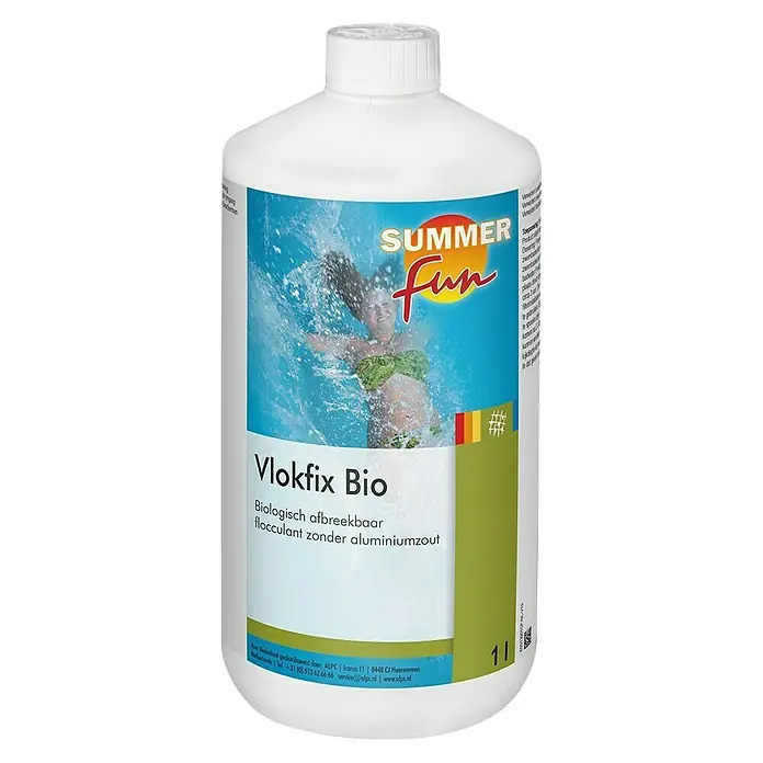 Summer Fun Vlokkingsmiddel voor zwembaden Vlokfix BIO - 1 l, Vloeibaar - Vooraanzicht