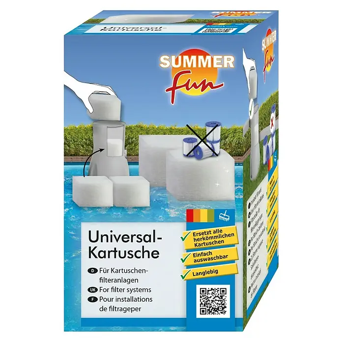 Summer Fun Schuimfilter universeel - 2 st. - Diagonaal zicht