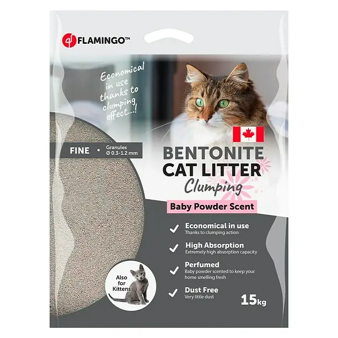 Arena para gatos Bentonita - 15 kg - Vista frontal