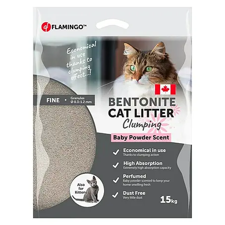 Arena para gatos Bentonita