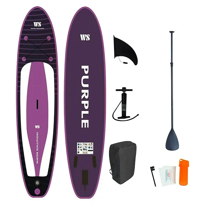 SUP-daska Purple - D x Š x V: 320 x 81 x 15 cm, Nosiva sila: 140 kg, Napuhljivo - Pogled sprijeda