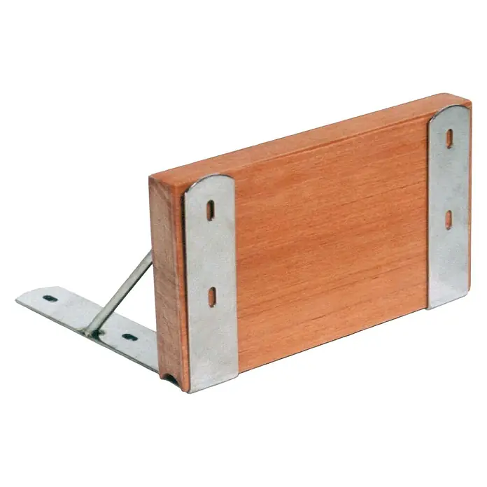Soporte motor - An x Al: 265 x 150 mm, Madera, Apto para: Motores fuerborda, Material: Acero inoxidable - Vista angular